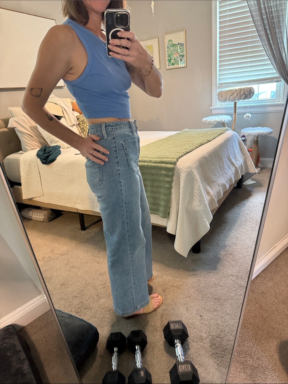 Zara Ribbed Crop Tank Top - Picture 3 of 6
